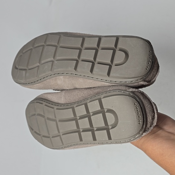 Coach Mary Lock Up Suede Leather Taupe Color Loafers Drivers Women's Size 9.5 - Picture 5 of 6